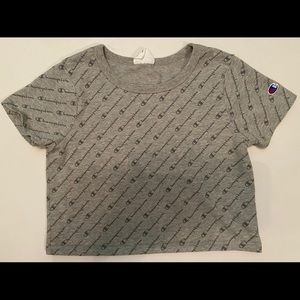 SOLD Grey Champion crop top